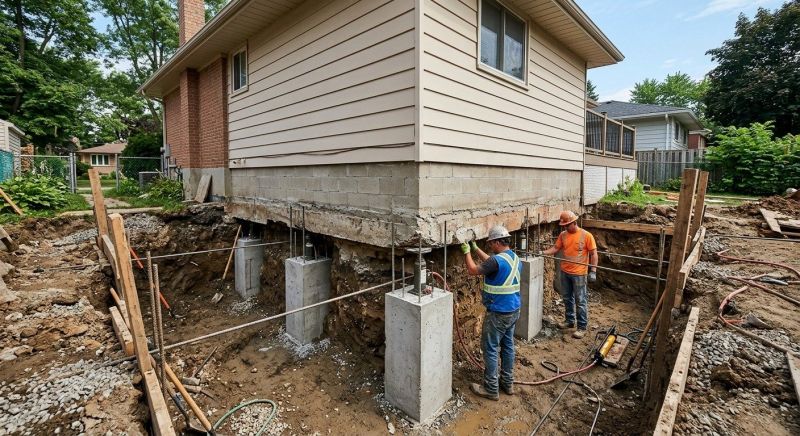 Basement Underpinning in Amesbury, MA
