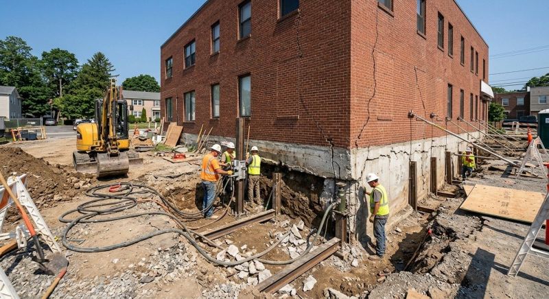 Building Foundation Repair in Londonderry, NH