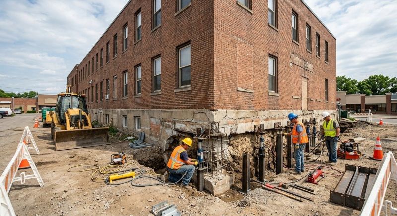 Commercial Foundation Repair in Amesbury, MA