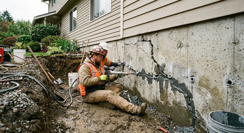 Cracked Foundation Repair in Derry, NH