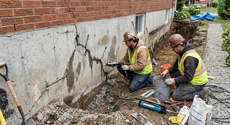 Cracked Foundation Repair in Exeter, NH