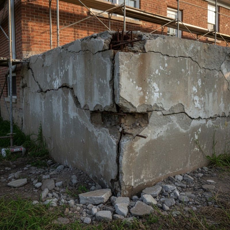 Cracked Foundation Repair in Georgetown, MA