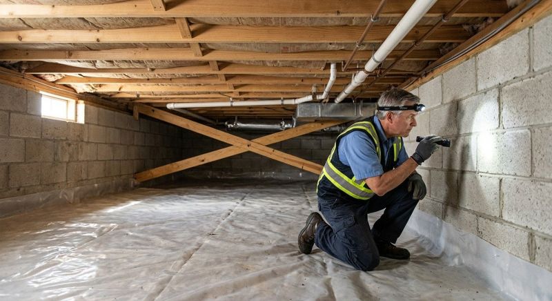 Crawl Space Leveling in Amesbury, MA