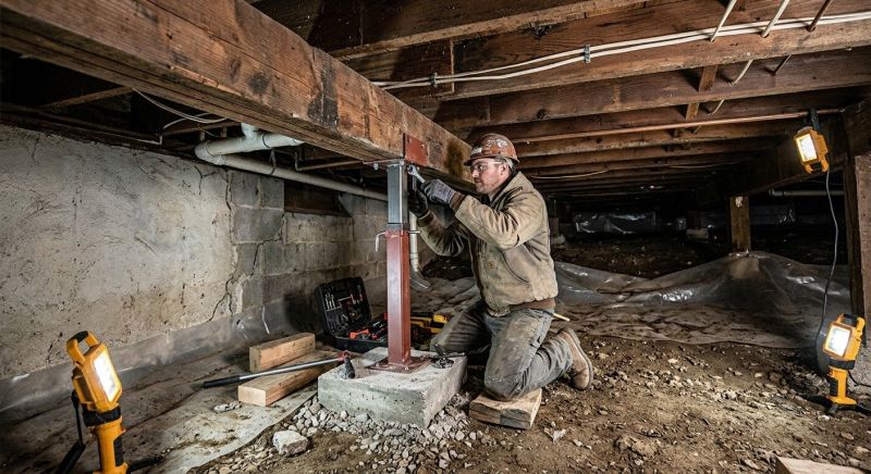 Crawlspace Foundation Repair in Nottingham, NH