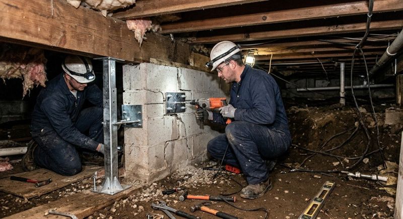 Crawlspace Foundation Repair in Plaistow, NH