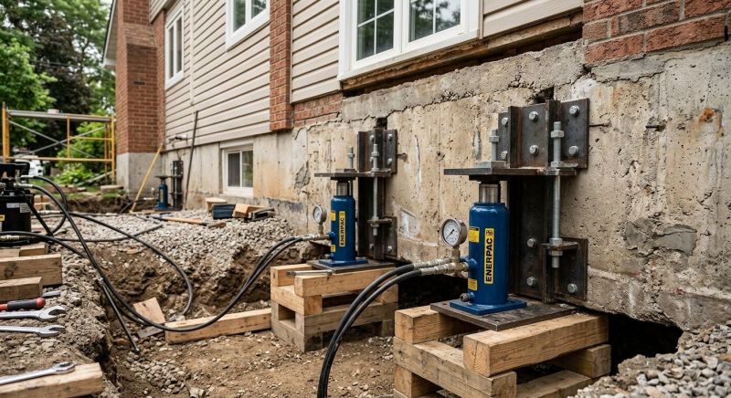 Foundation Jacking in Dover, NH