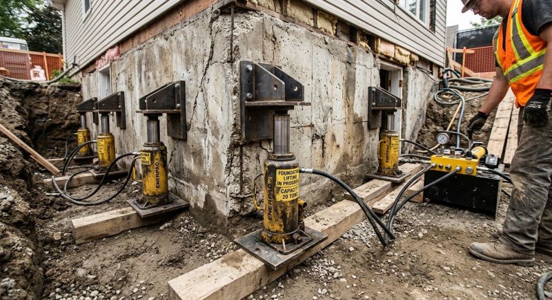 Foundation Jacking in Eliot, ME