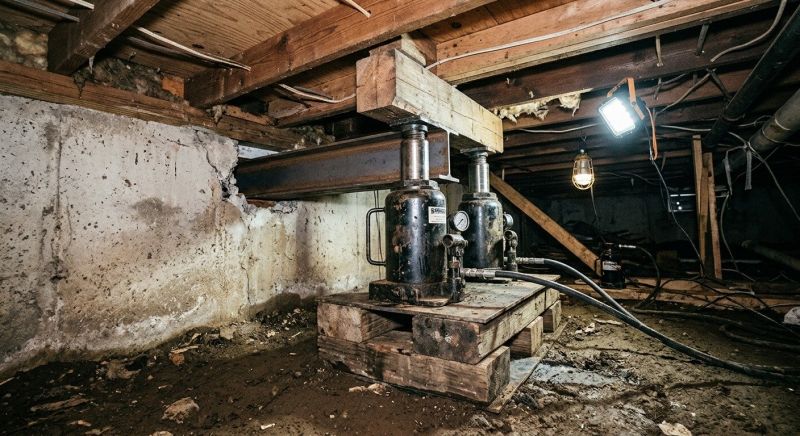 Foundation Jacking in Lowell, MA