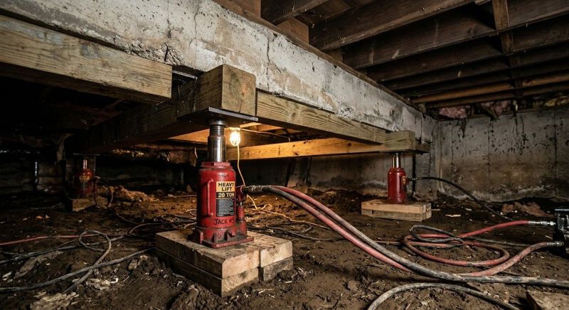 Foundation Jacking in Portsmouth, NH