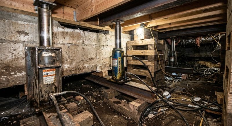 Foundation Jacking in Raymond, NH