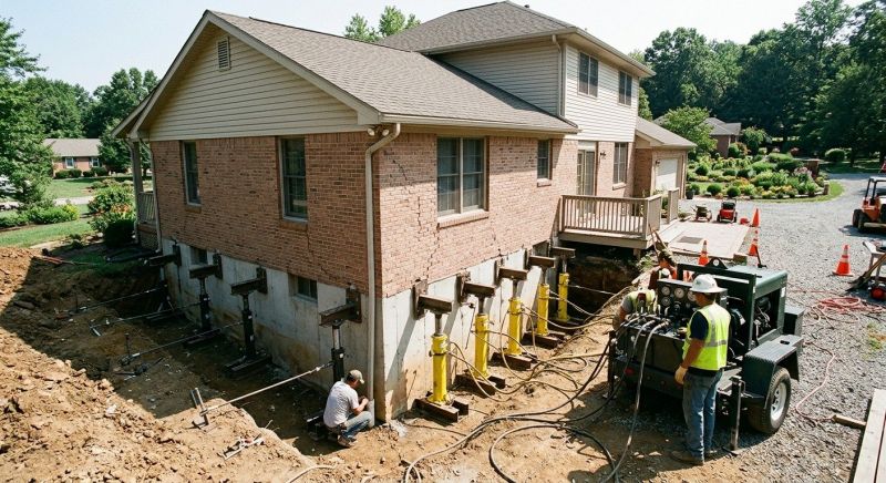 Foundation Jacking in Tewksbury, MA