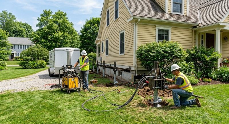 Foundation Lifting in Boxford, MA