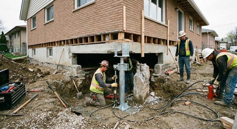 Foundation Pier Repair in Amesbury, MA