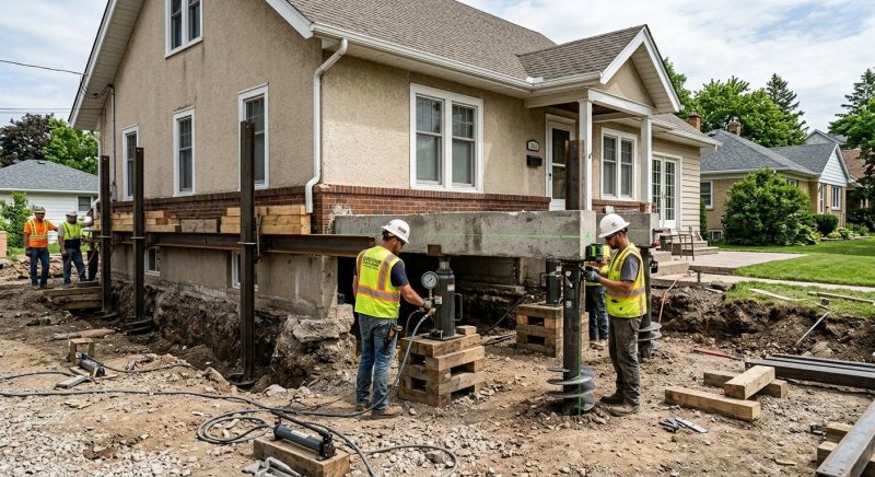 Foundation Releveling in Amesbury, MA