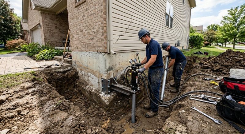 Foundation Settlement Repair in Amesbury, MA
