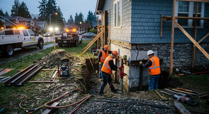 Foundation Stabilizing in Auburn, NH