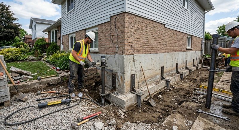 Foundation Stabilizing in Reading, MA