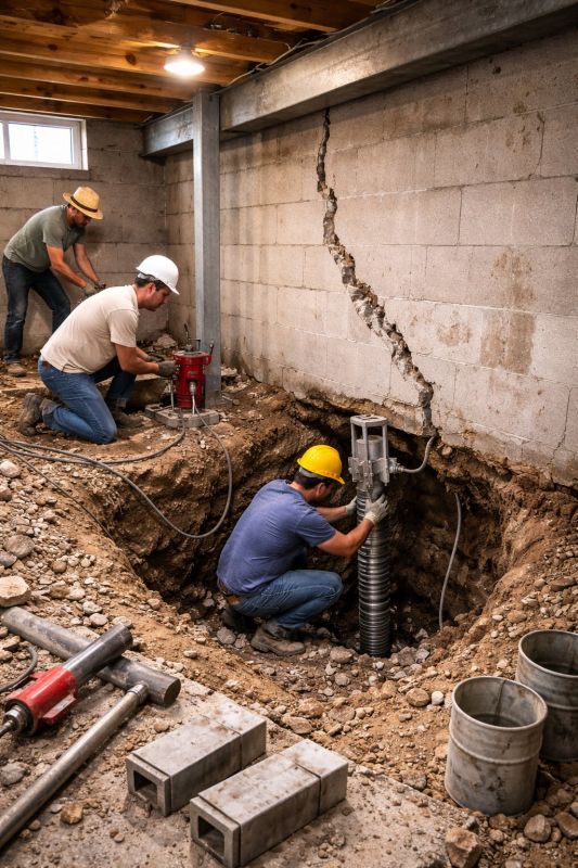 Foundation Structural Repair in Epping, NH