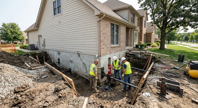 House Foundation Repair in Georgetown, MA