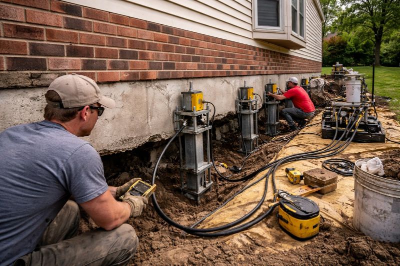 Settling Foundation Service in Londonderry, NH