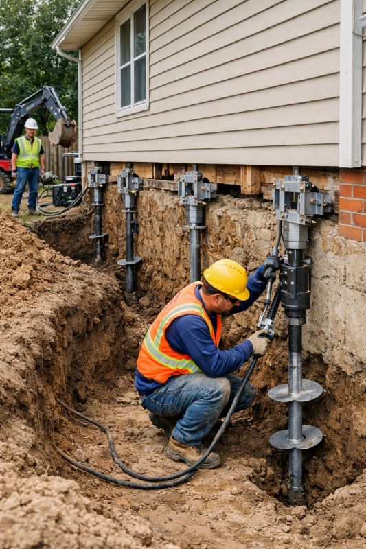 Sinking Foundation Lifting in Amesbury, MA