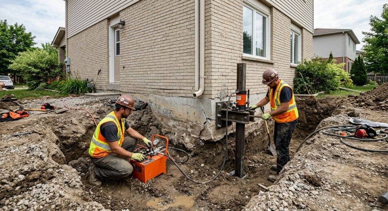Sinking Foundation Lifting in Amesbury, MA