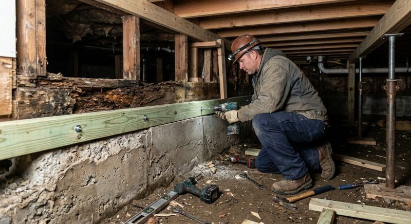 Sinking Foundation Repair in Salisbury, MA